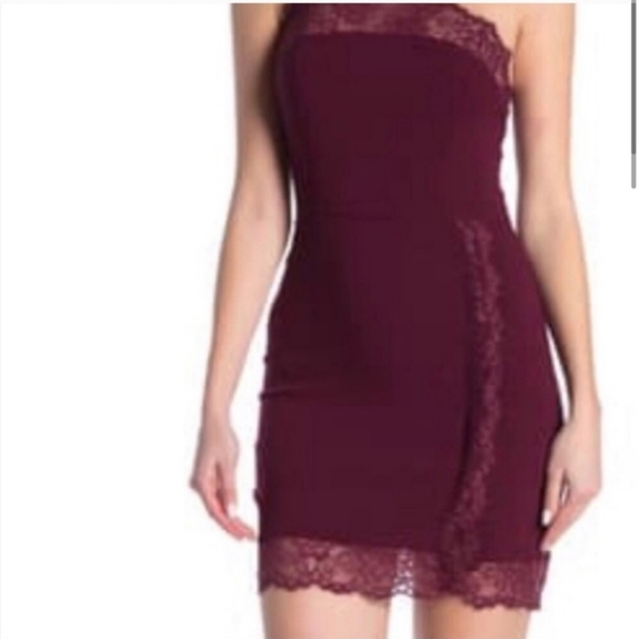 COPY - Free People Premonitions Bodycon Lace Mini Dress Size XS - Picture 3 of 5